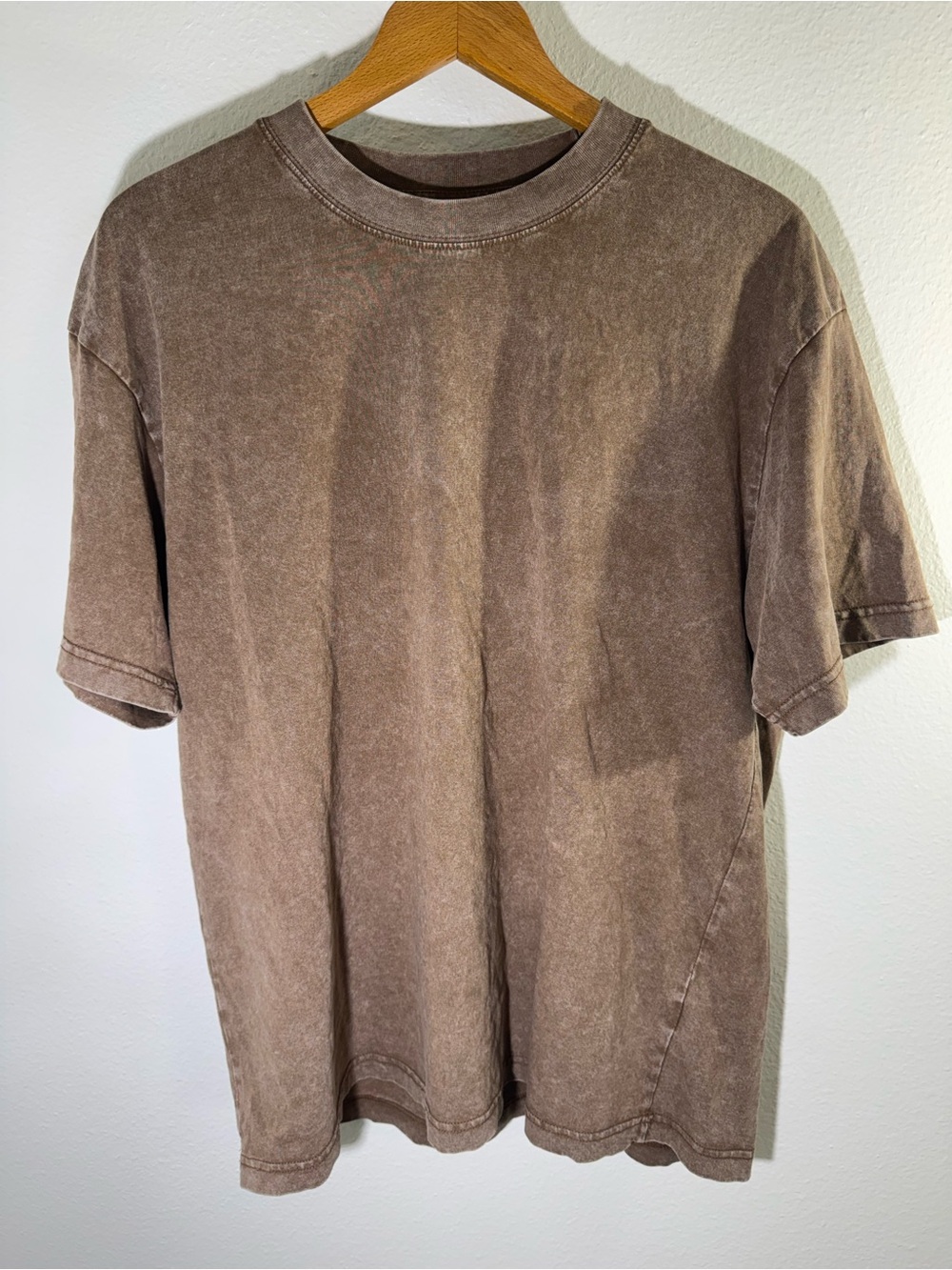 Men's Washed Brown T-Shirt